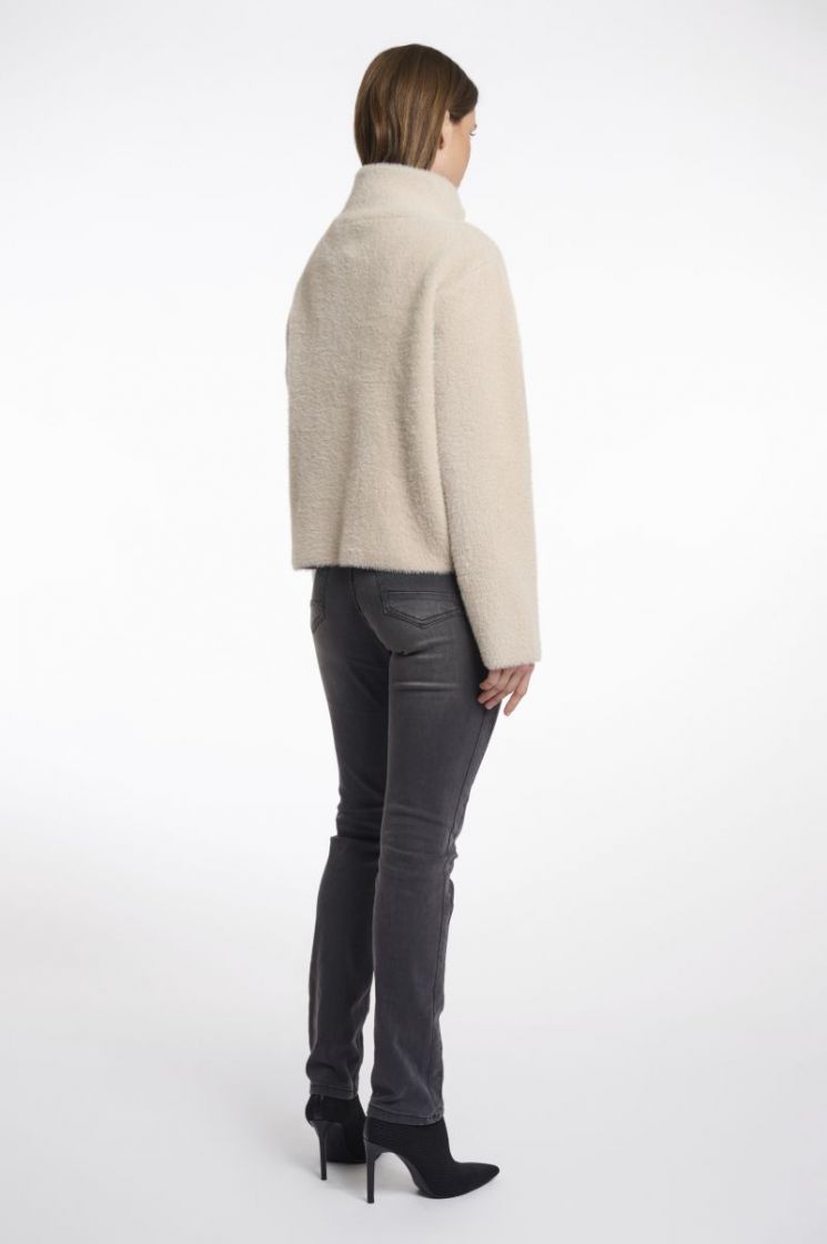 Short double breasted jacket - Stone