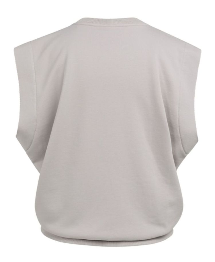 Sleeveless V-neck sweatshirt 44109 ALABASTER