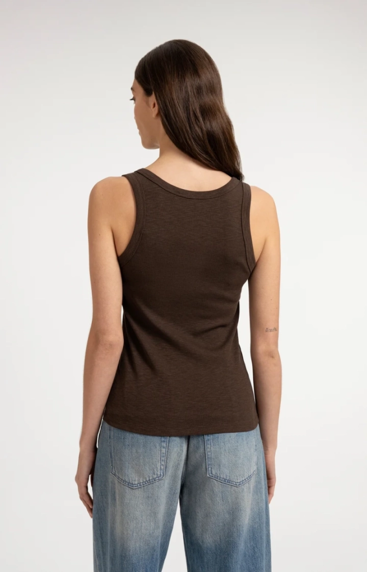 Singlet with button details 90814 SLATE BLA