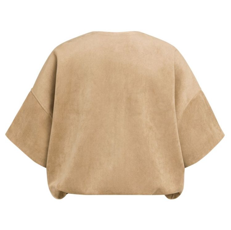 Oversized shortsleeve suedine  81018 OTTER BRO