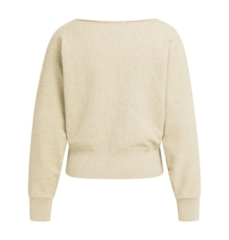 Boatneck sweater long sleeve 61110 OLIVE GRA