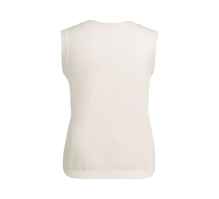 Knitted spencer with buttons 990802 OFF WHIT