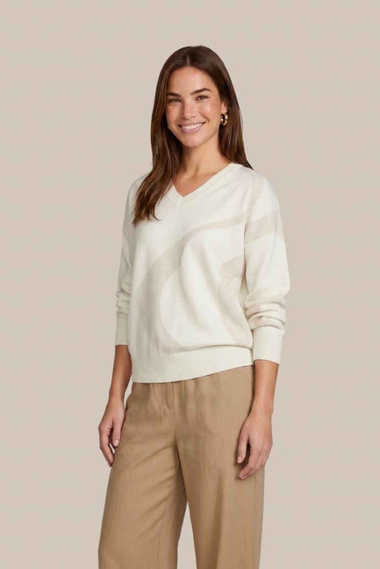 Alix knit pullover 016014 Wool Whi