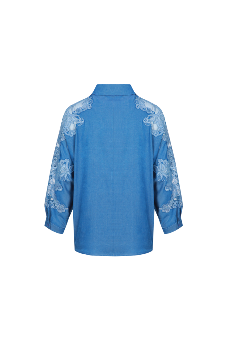Lacely blouse 611 Steel Blue