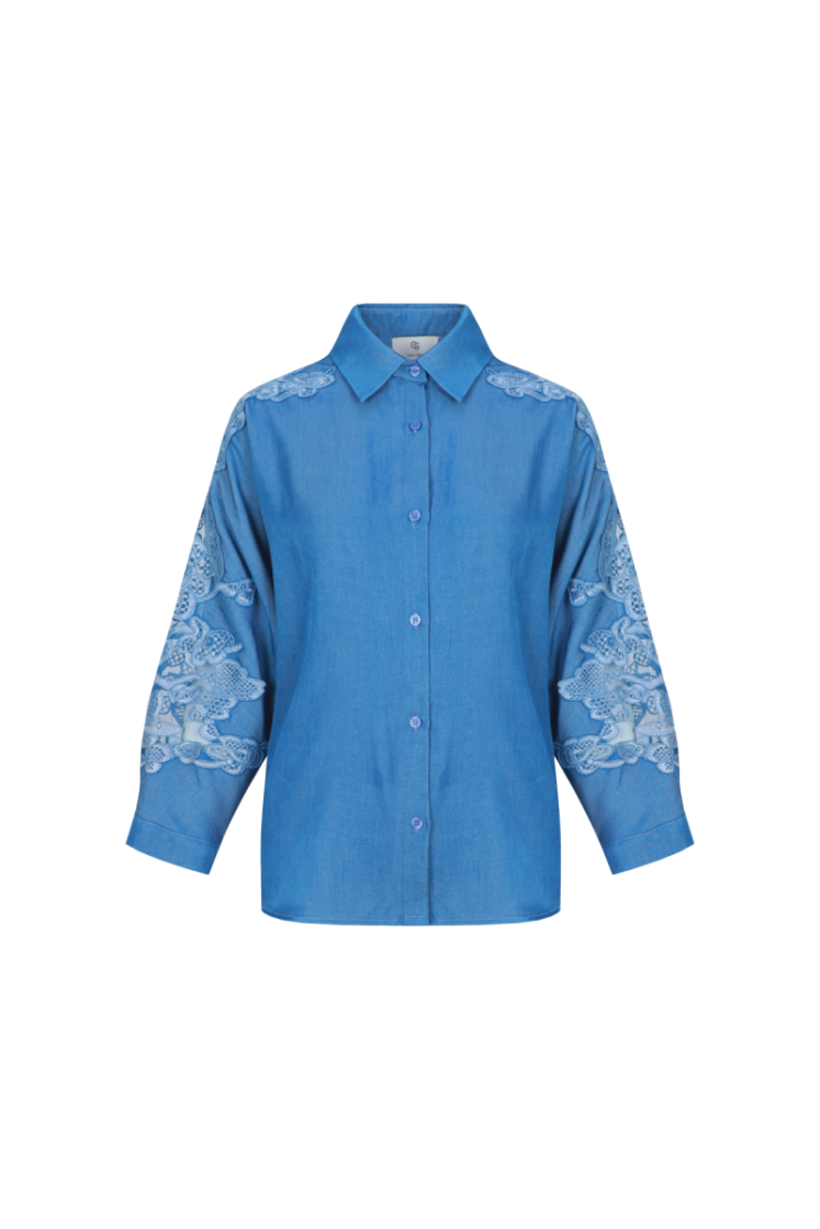 Lacely blouse 611 Steel Blue