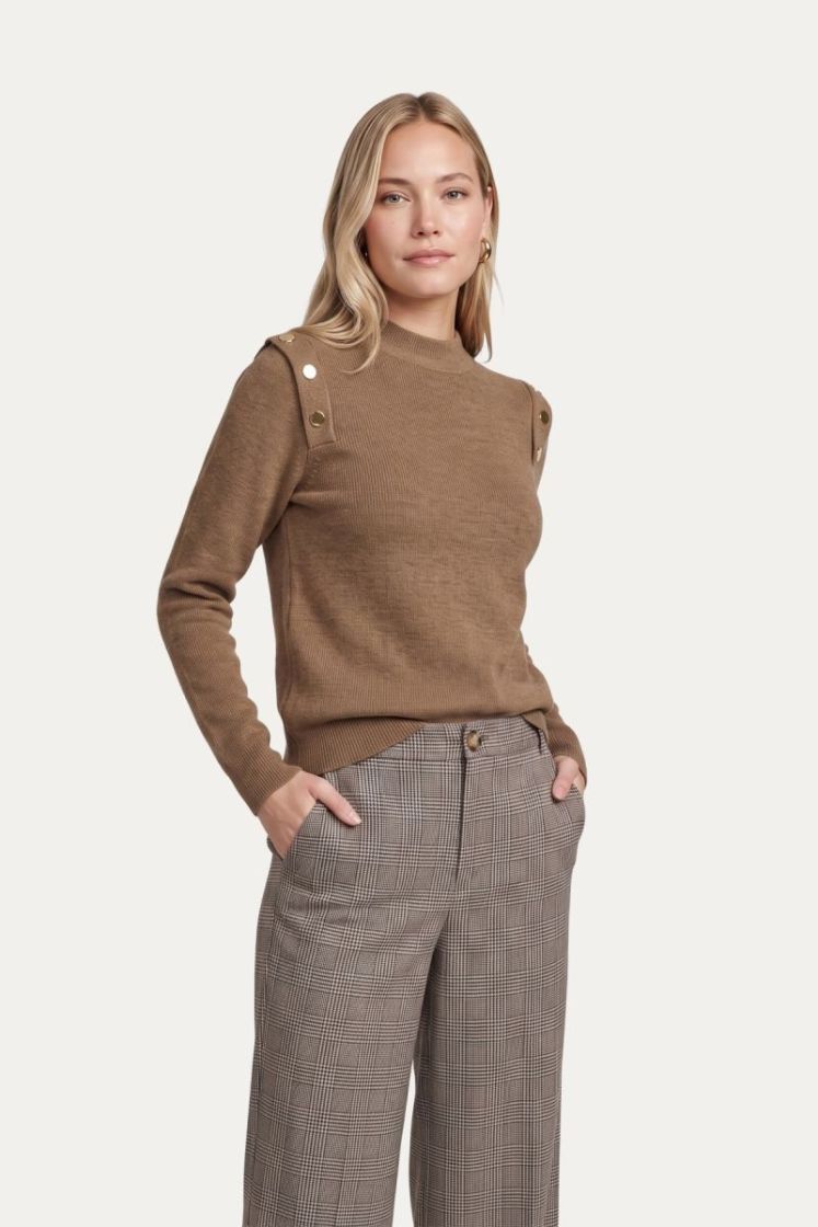 Kalina knit pullover 542 Dark Walnut
