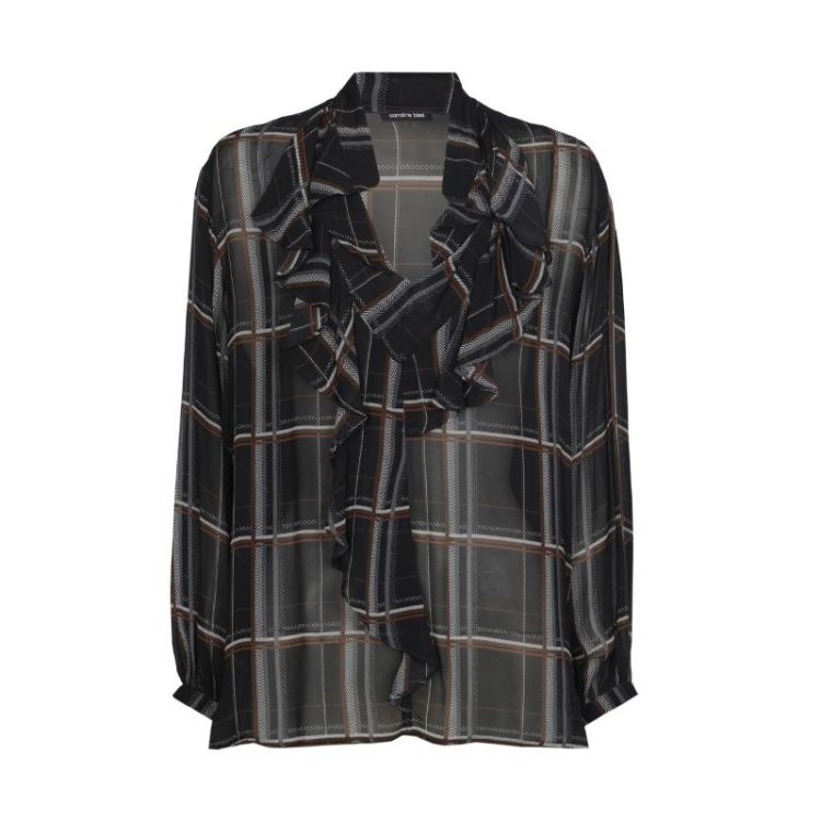 Licht doorzichtige blouse met  39 Multi Color