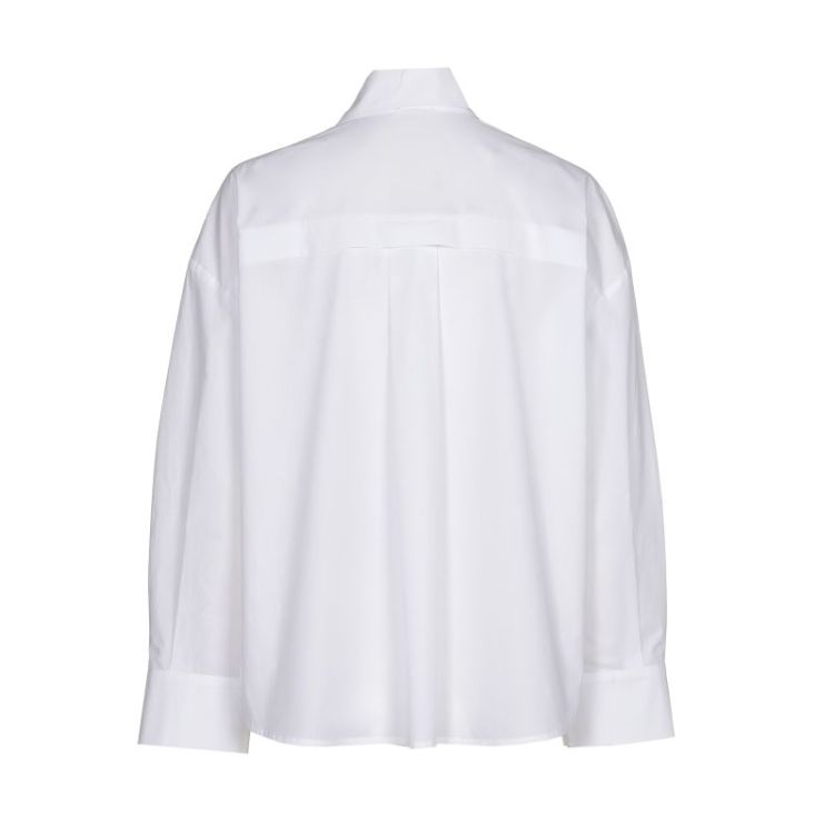 Hemdblouse in katoen met brode 90 White