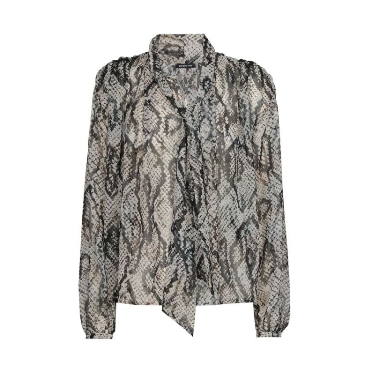 Luchtige blouse met schouderde 39 Multi Color